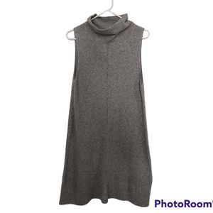 Halogen XL gray sleeveless column neck sweater dress.